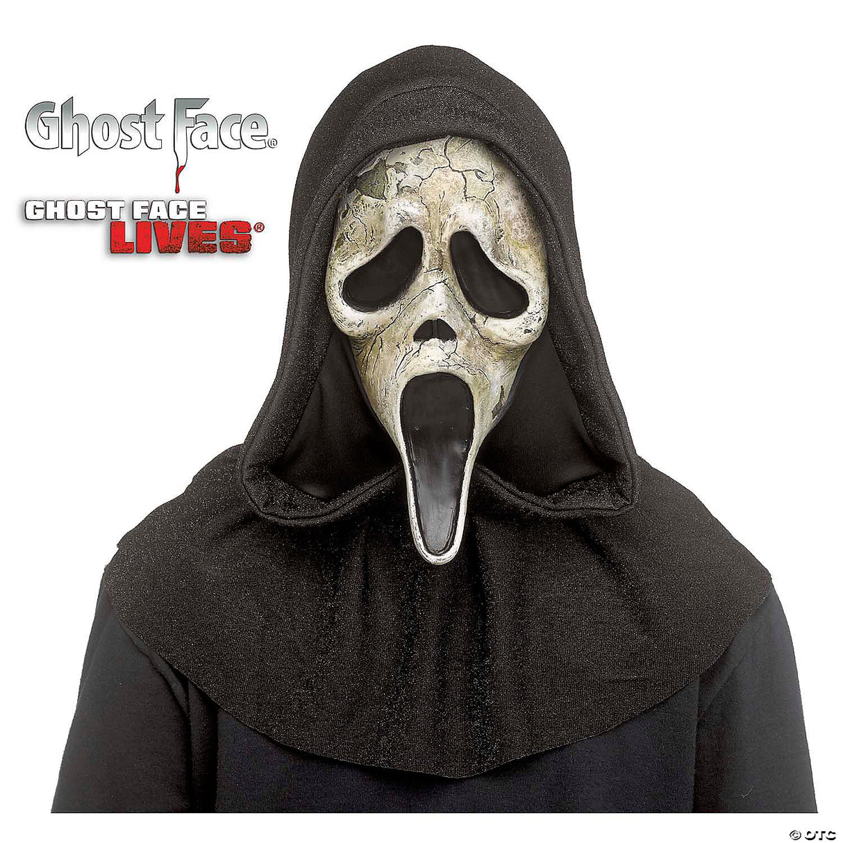 Deluxe Ghost Face Aged Mask Scream Halloween Adult Costume Party Prop