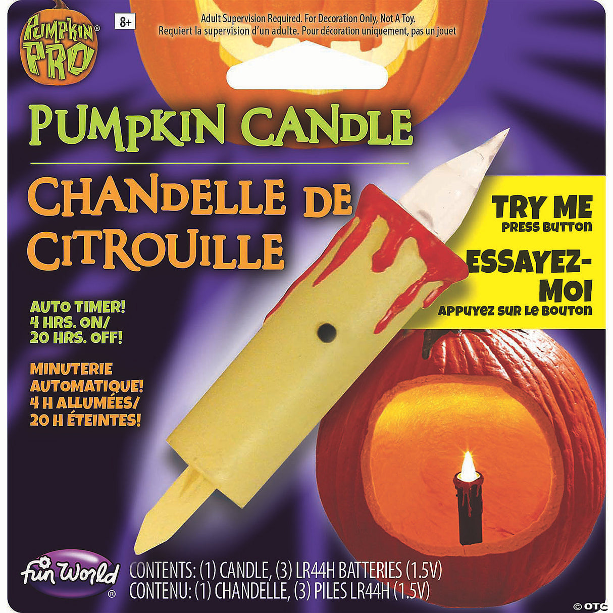 Pumpkin Flicker Candle