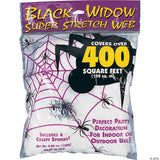 400 Sq. Ft. White Super Stretch Spider Web Halloween Decoration