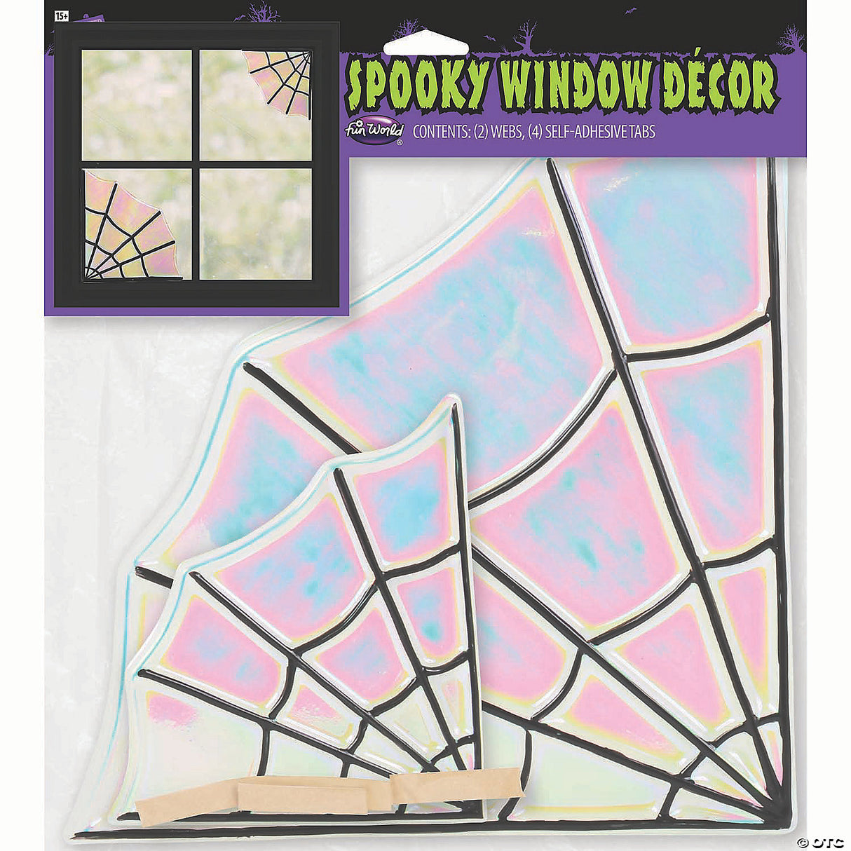 Web Spooky Window Decor