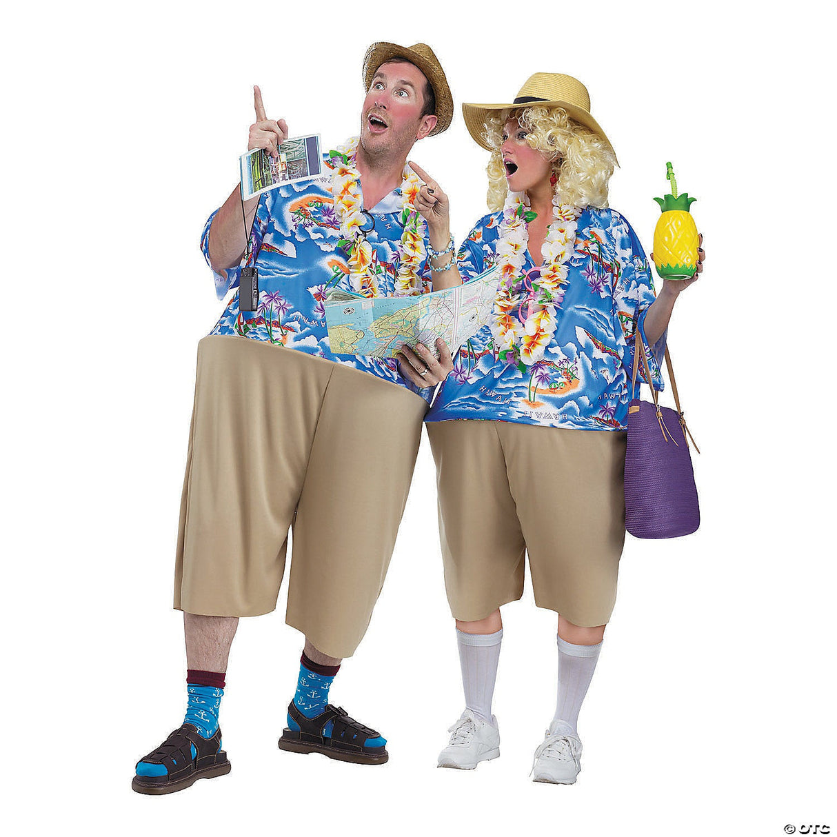 Adults Tacky Tourist Costume – Funny Vacation Halloween Cosplay Party Outfit