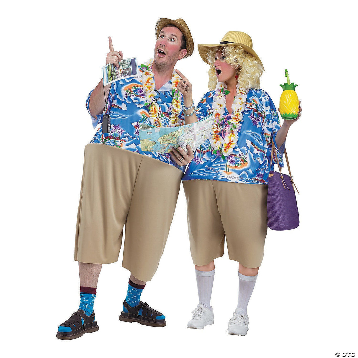 Adults Tacky Tourist Costume – Funny Vacation Halloween Cosplay Party Outfit