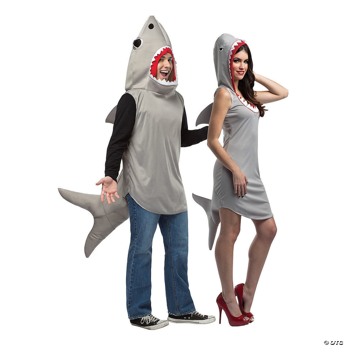 Sand Shark Hoodie & Dress Couples Costume