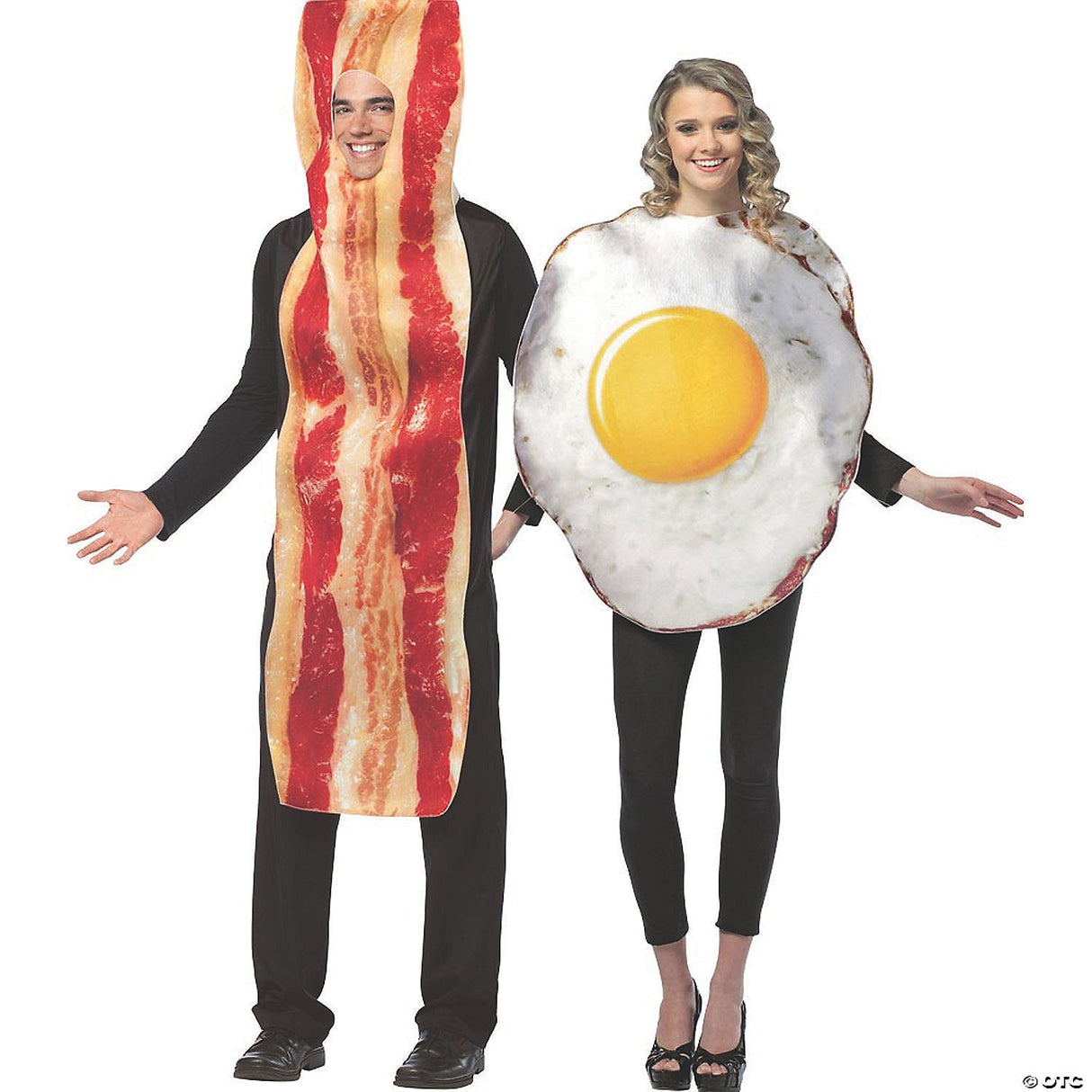 Adult Bacon And Egg Couple Costumes - Halloween Costume Accessory Party Dress Up