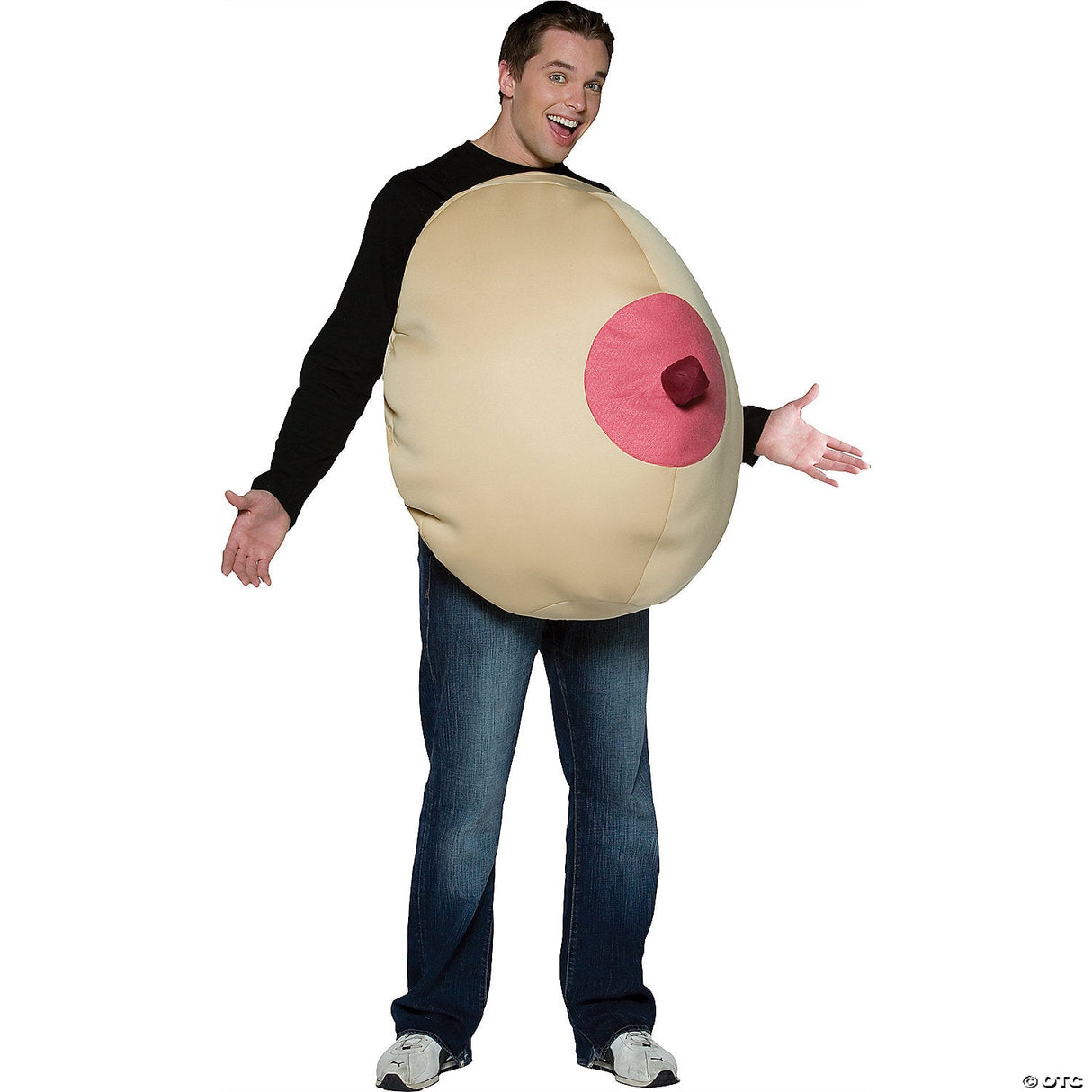 Giant Boob Adult Costume – Funny Gag Halloween Cosplay Party Outfit for Adults