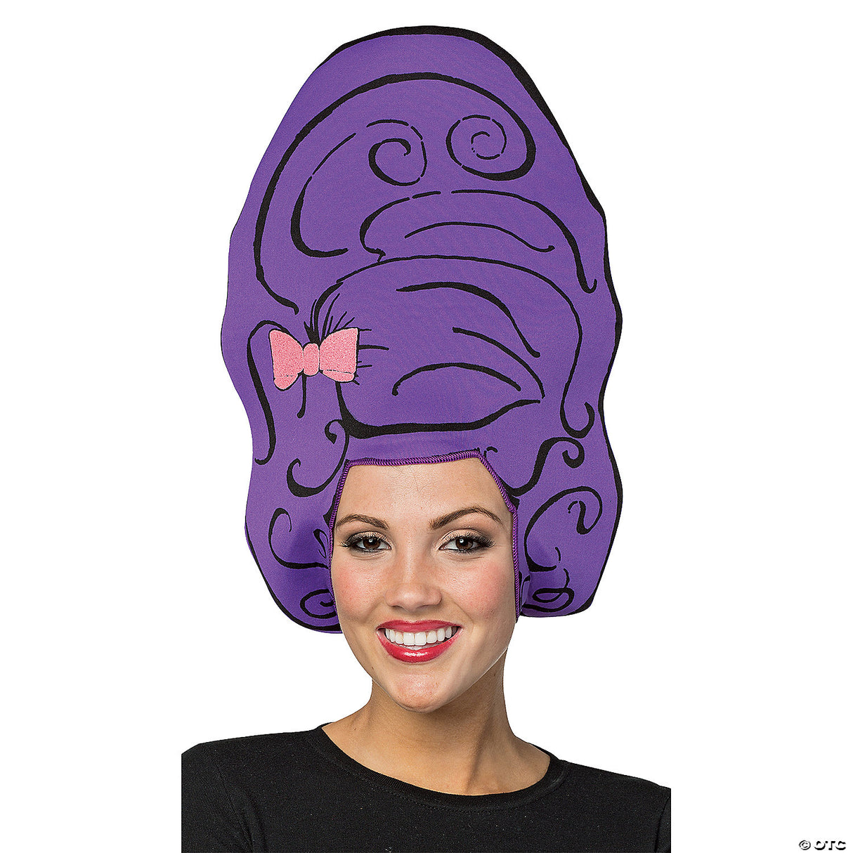 ADULT PURPLE BEEHIVE FOAM HEADPIECE