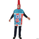 Adult Icee Blue Tunic Costume Funny Beverage Food Halloween Party Outfit Cosplay
