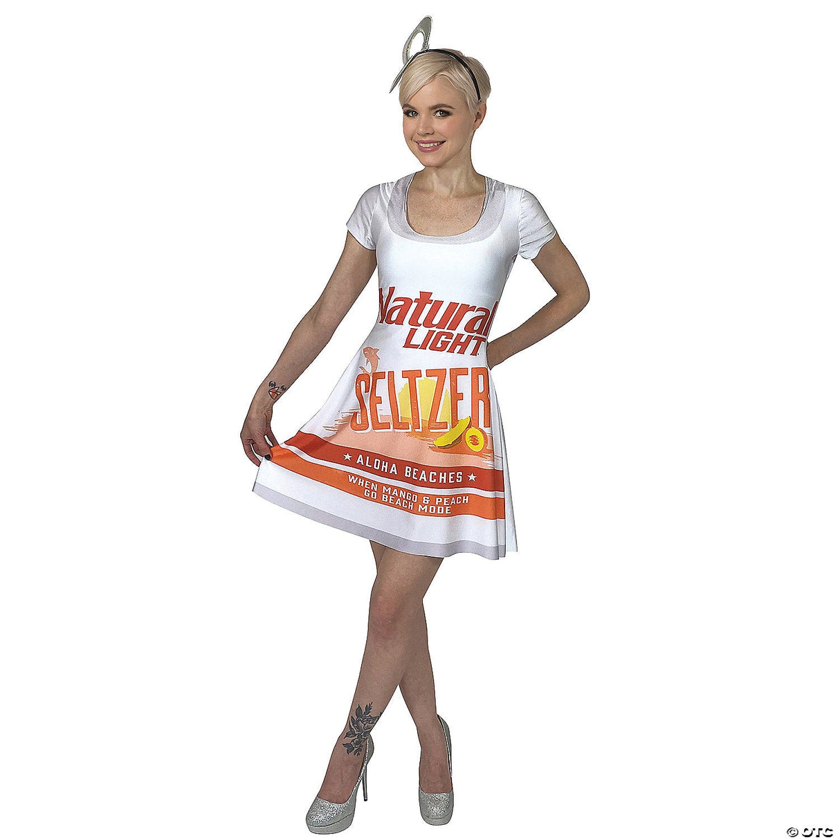 Women’s Aloha Skater Dress Costume – Hawaiian Luau Party Outfit LG/XL