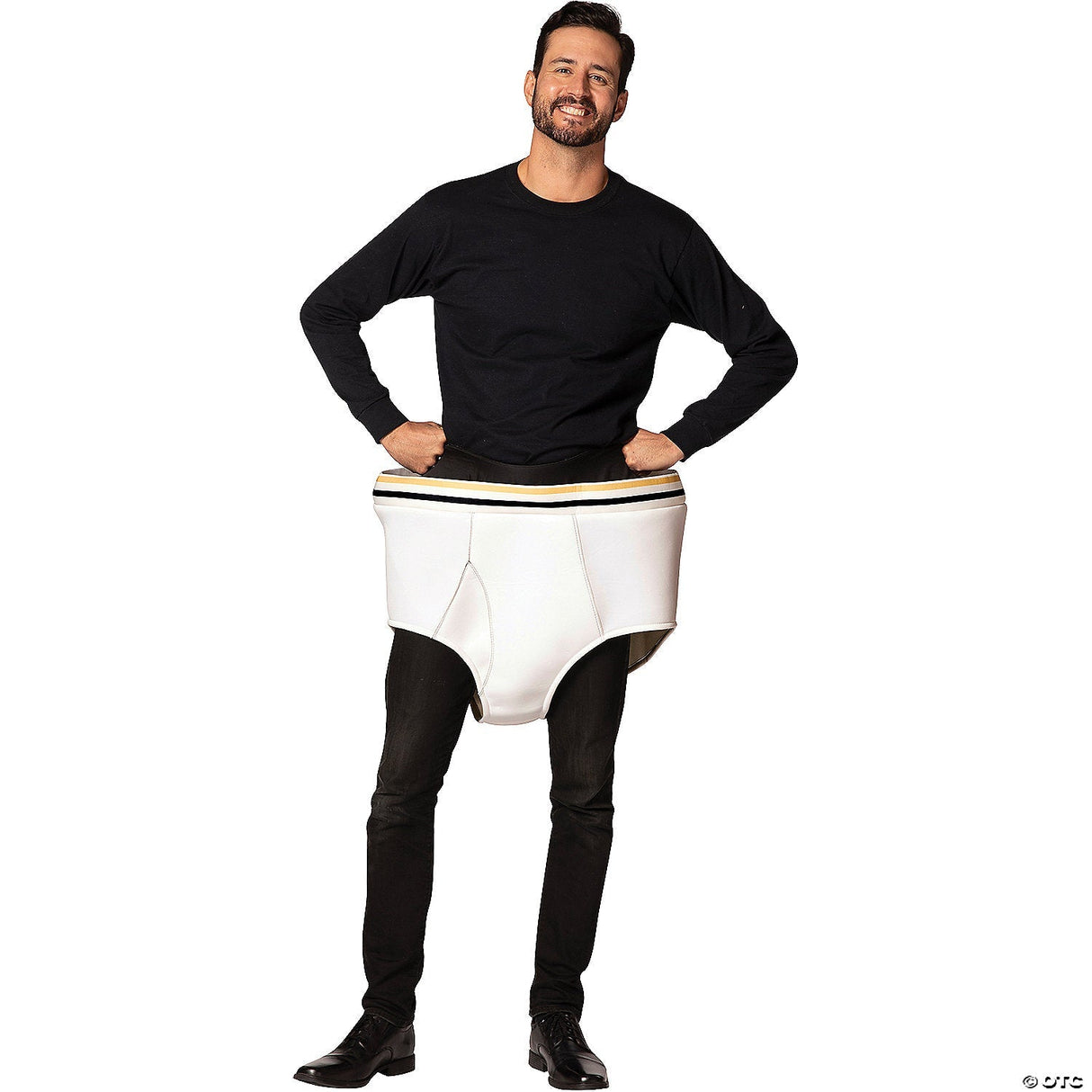 Adult Tighty Whities Underwear Costume – Funny Gag Halloween Party Outfit