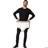 Adult Tighty Whities Underwear Costume – Funny Gag Halloween Party Outfit