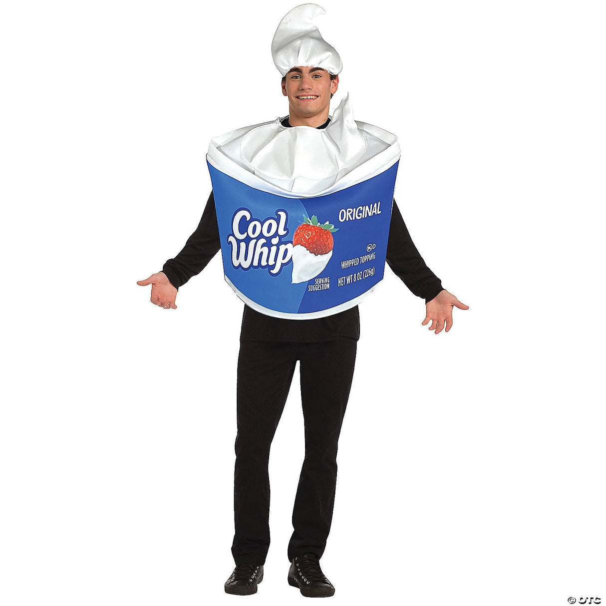 Adults Kraft™ Cool Whip Costume – Funny Food Halloween Cosplay Party Outfit