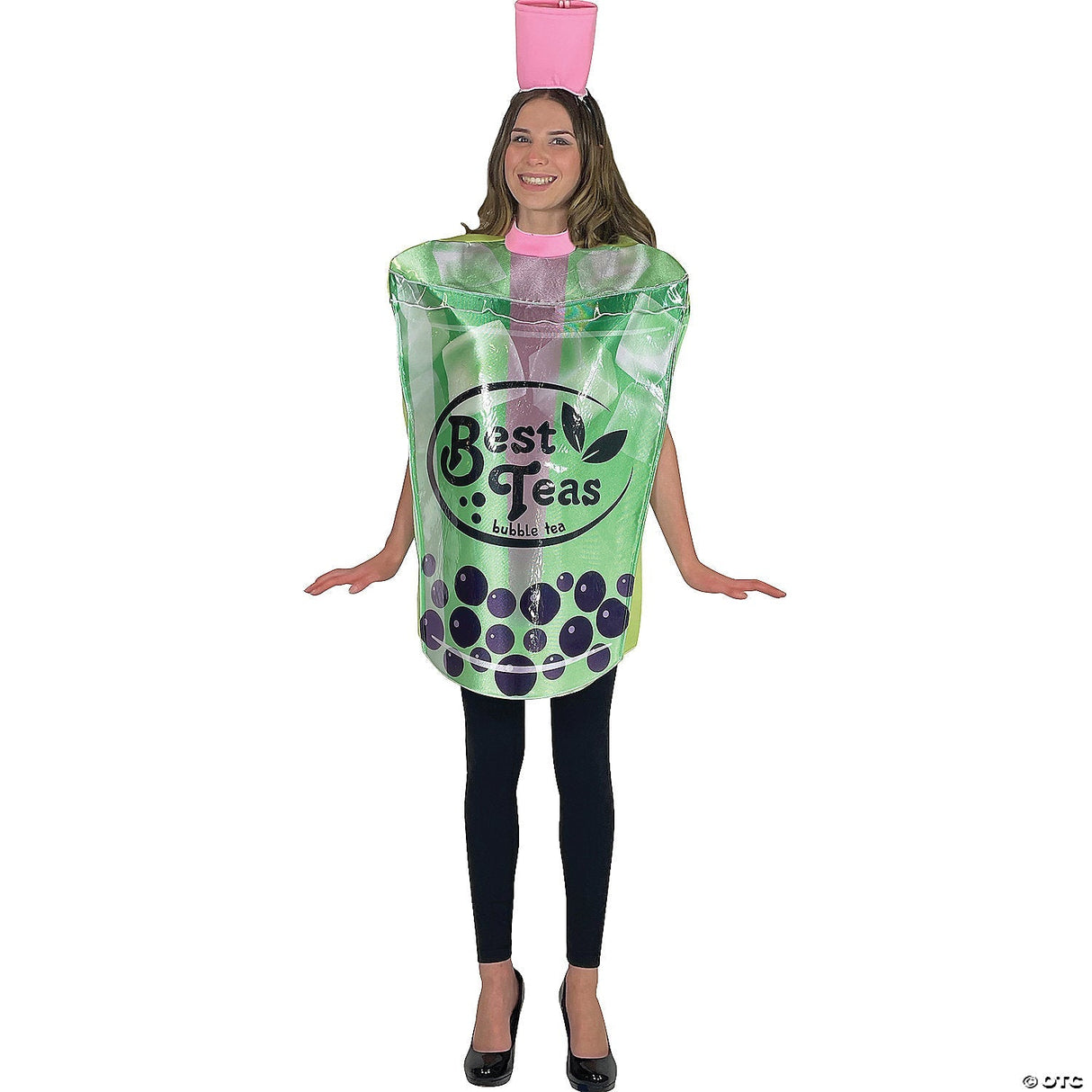Adults Bubble Tea Costume – Funny Drink Halloween Cosplay Party Outfit