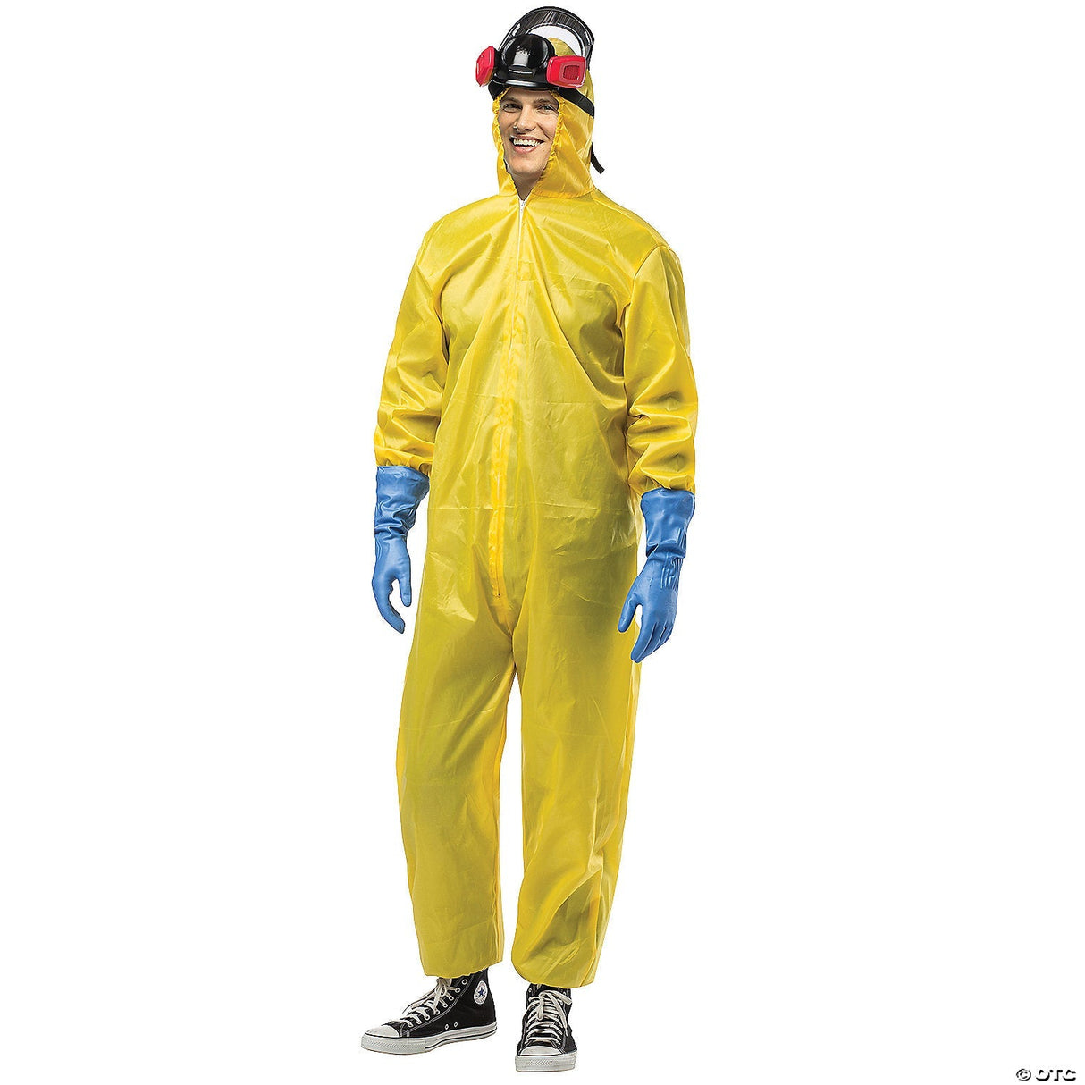 Adults Toxic Hazmat Suit Costume – Funny Radioactive Halloween Cosplay Party Out