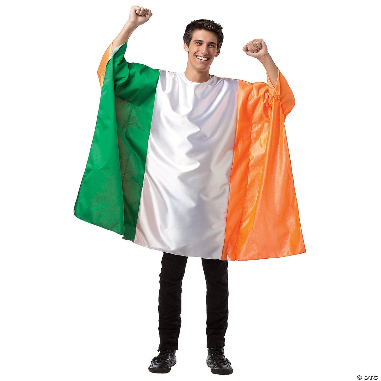 Adult Ireland Flag Tunic Costume – Funny Irish Pride Halloween Party Outfit