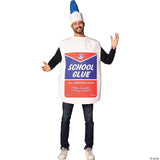 Adults School Glue Bottle Costume – Funny Craft Halloween Cosplay Party Outfit