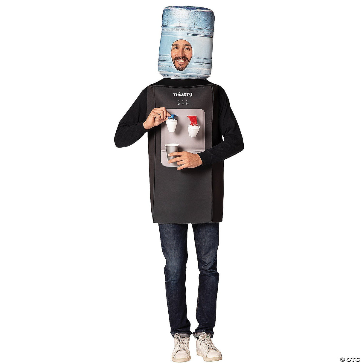 Adult Water Cooler Costume – Funny Office Workplace Gag Halloween Party Outfit
