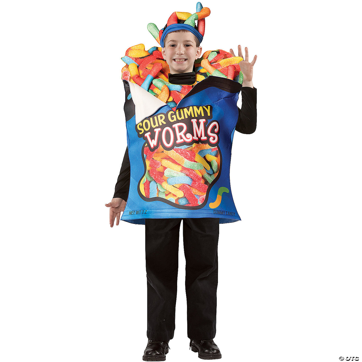 Kids Sour Gummy Worms Costume