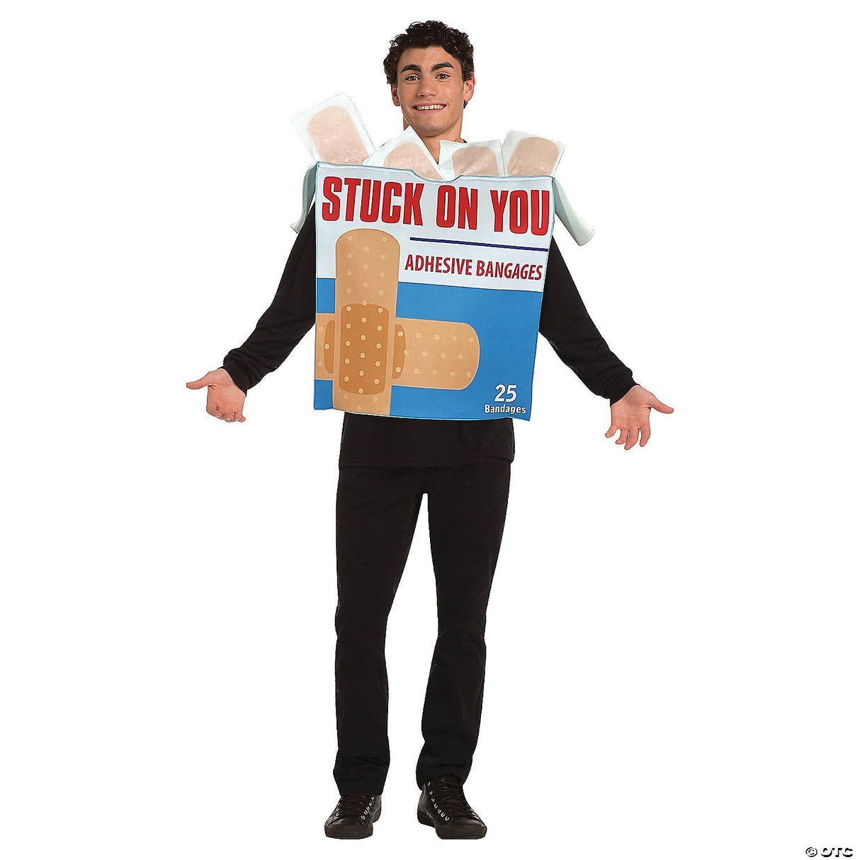 Adults Stuck on You Bandages Costume – Funny First Aid Halloween Cosplay Outfit