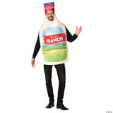 Adults Ranch Dressing Bottle Costume – Funny Food Halloween Cosplay Party Outfit