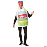 Adults Ranch Dressing Bottle Costume – Funny Food Halloween Cosplay Party Outfit