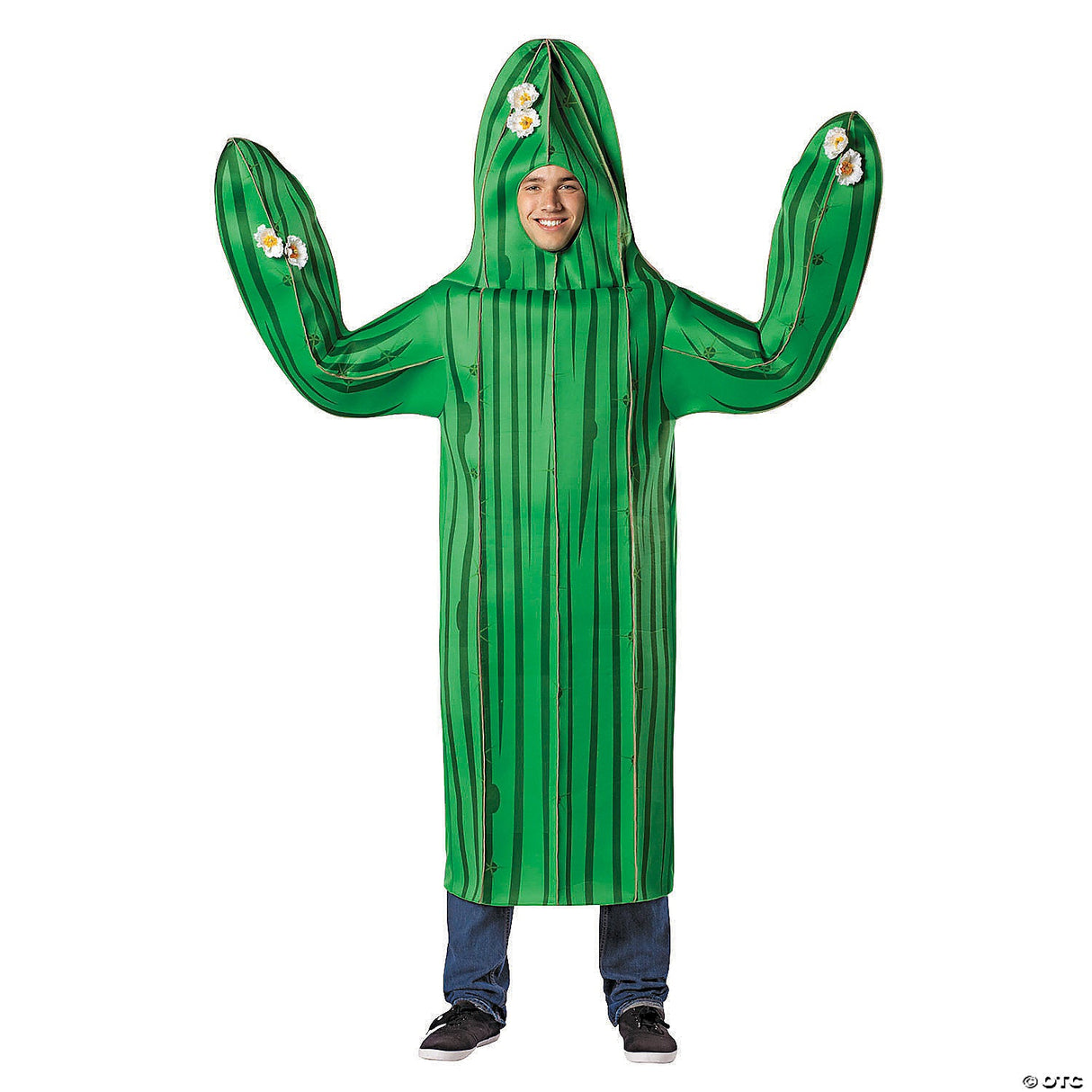 Adults Cactus Costume – Funny Plant Desert Theme Halloween Cosplay Party Outfit