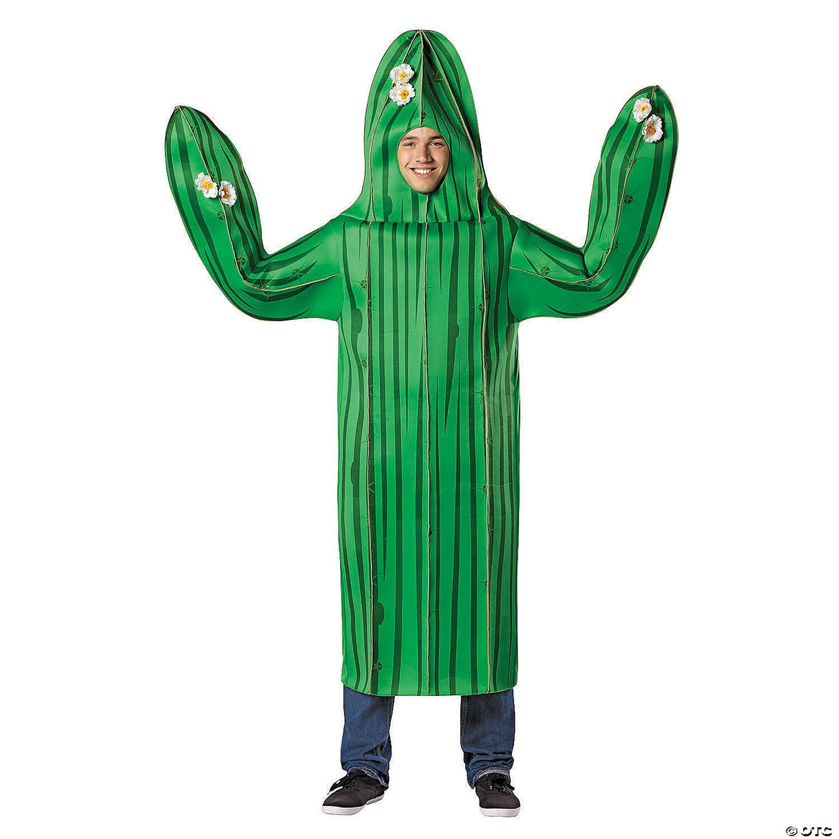 Adults Cactus Costume – Funny Plant Desert Theme Halloween Cosplay Party Outfit