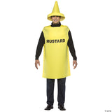 Adults Mustard Costume – Funny Food Condiment Halloween Cosplay Party Outfit