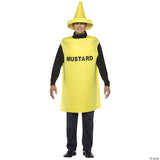 Adults Mustard Costume – Funny Food Condiment Halloween Cosplay Party Outfit