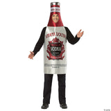 Adult Vodka Costume – Funny Alcohol Bottle Halloween Cosplay Party Outfit