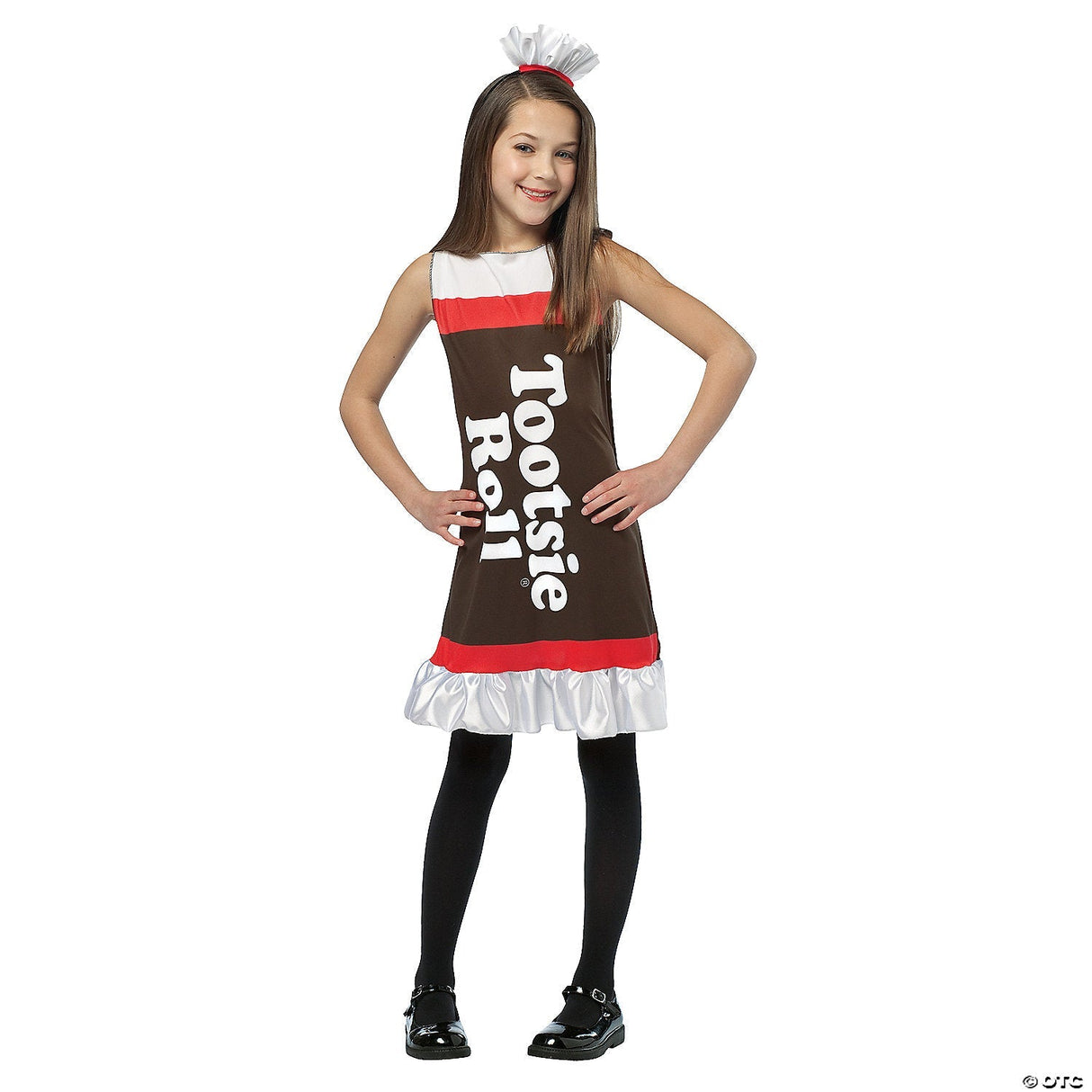 GIRL'S TOOTSIE ROLL COSTUME - Halloween Costume Dress Up Party Outfit