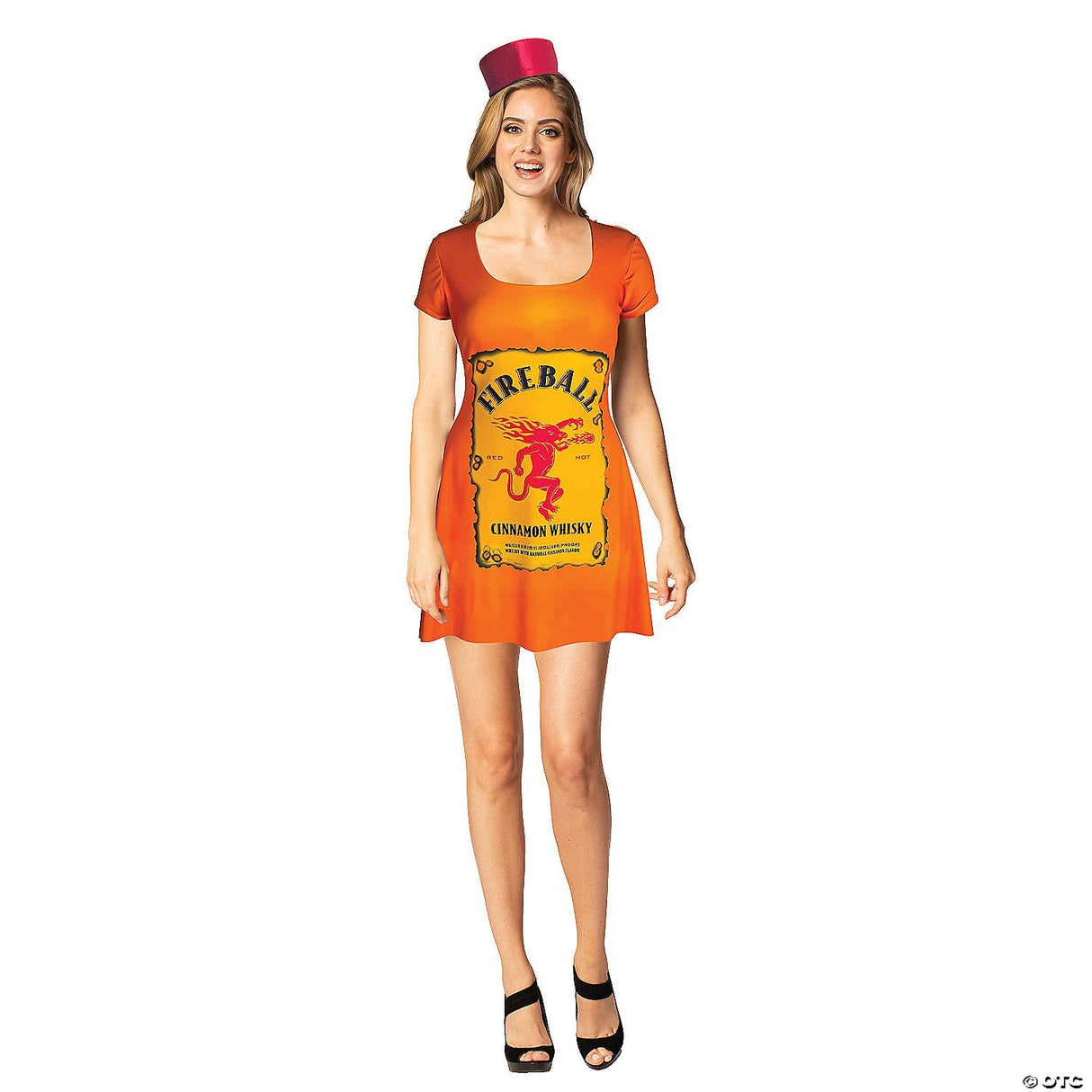 Women’s Fireball Whiskey Skater Dress – Sexy Halloween Costume S/M