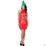 Women's Sriracha Hot Costume - Adult Halloween Costume Cosplay Party Outfit