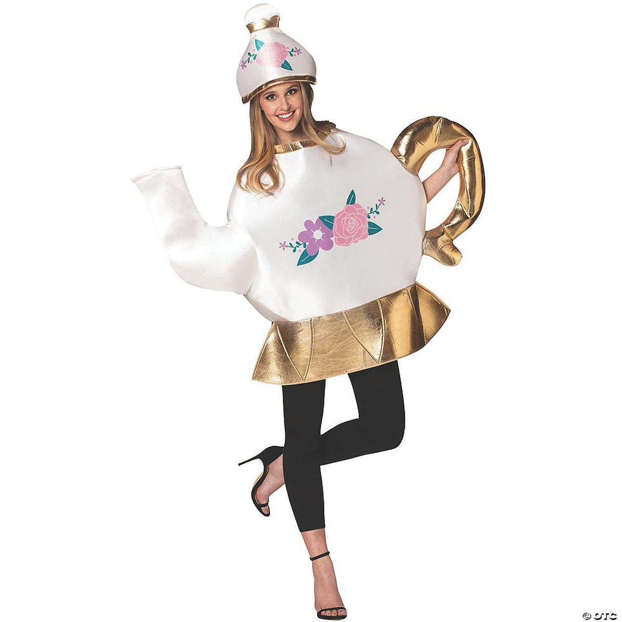 Women’s Tea Pot With Lid Costume - Adult Halloween Costume Cosplay Party Outfit