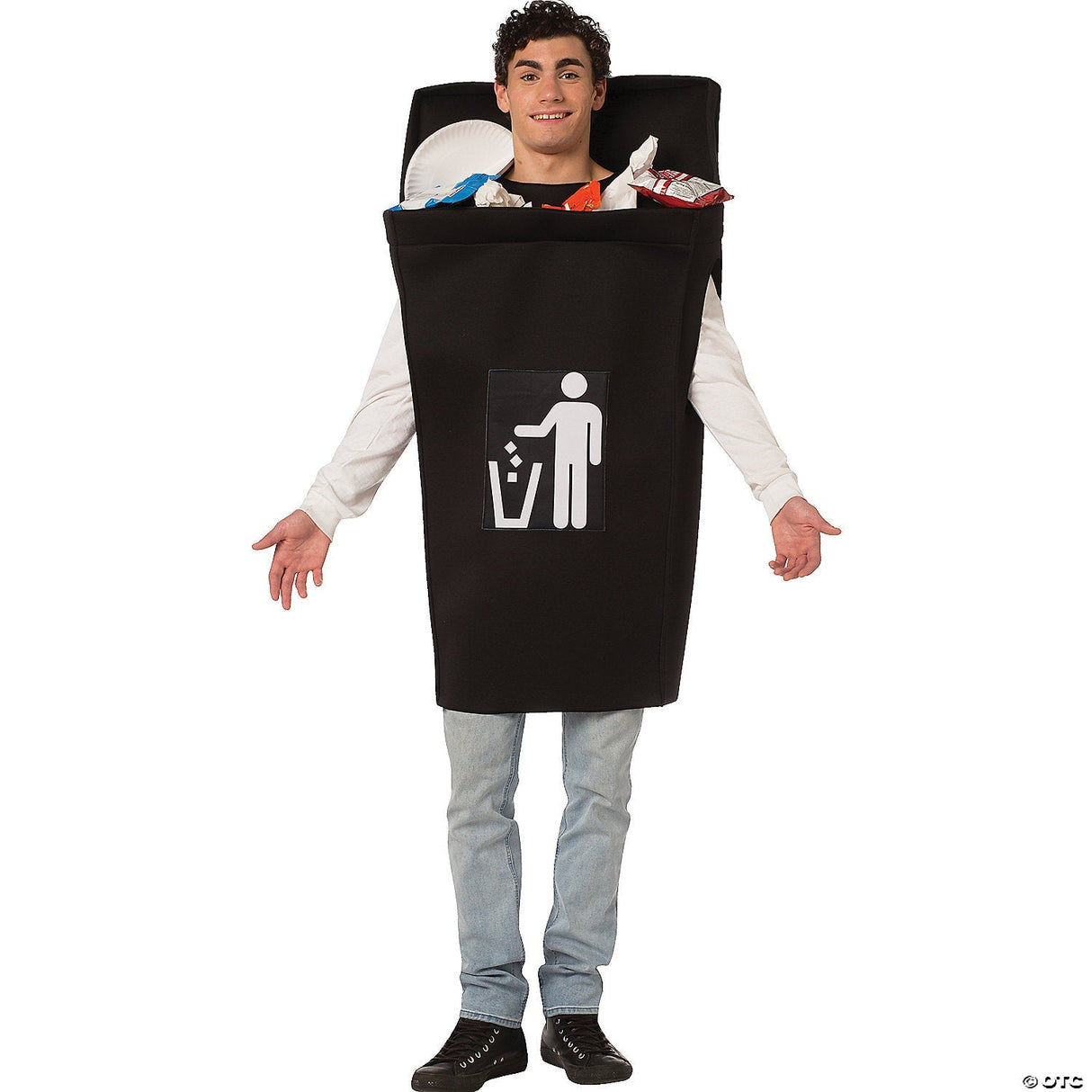 Adults Trash Can Adults Trash Can Costume – Funny Garbage Bin Halloween Cosplay