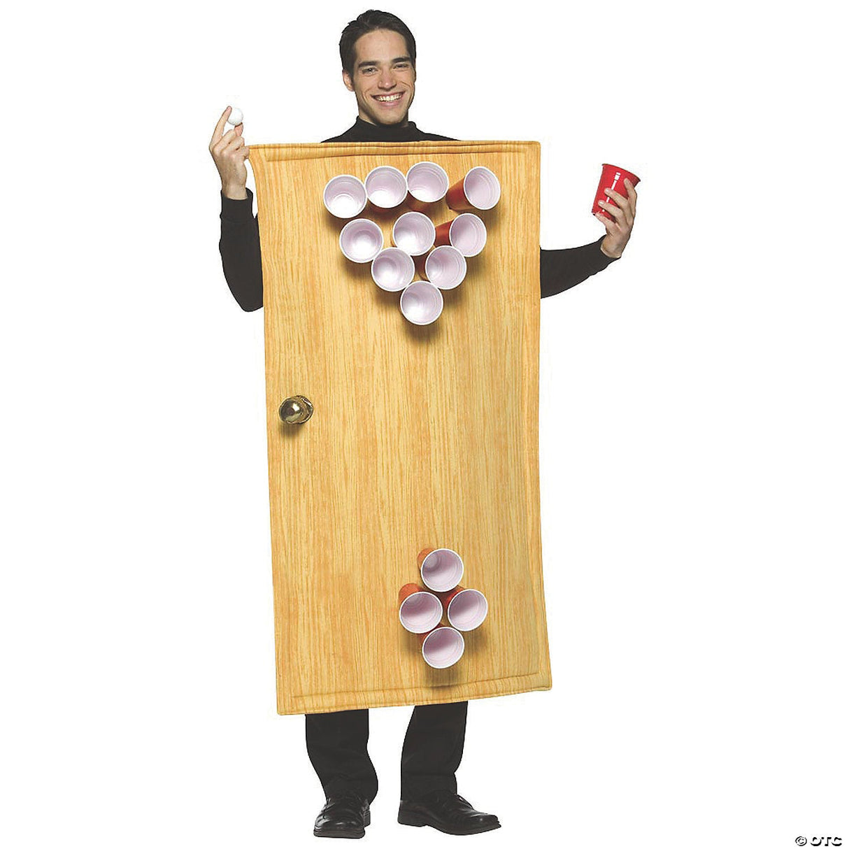 Adult Beer Pong Costume – Funny College Drinking Game Halloween Party Outfit