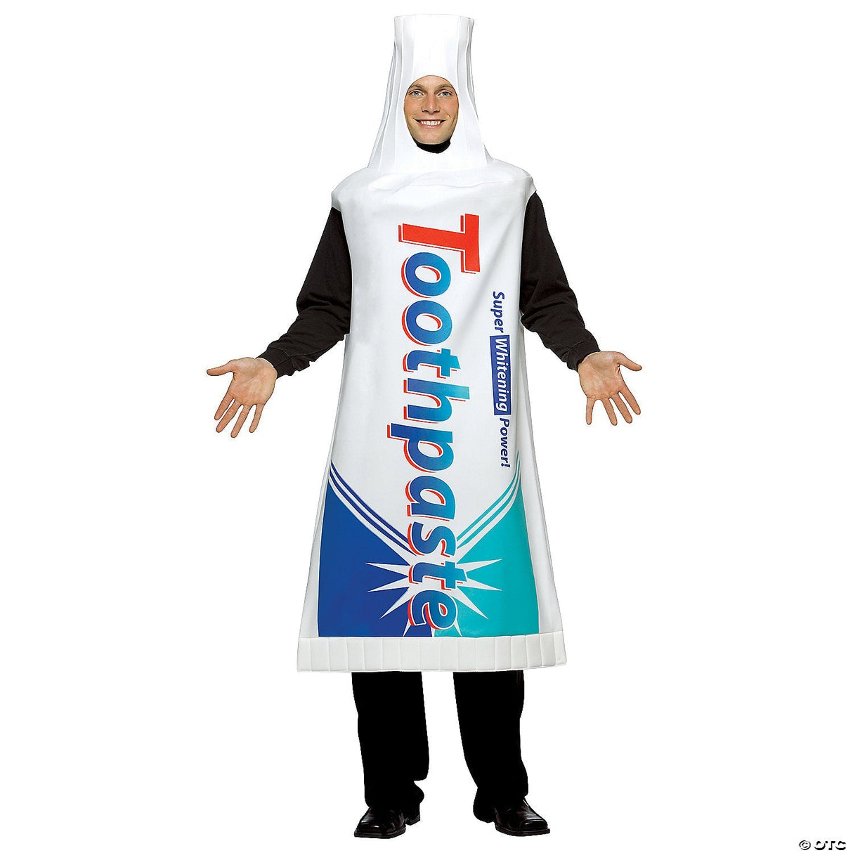 Adults Toothpaste Costume – Funny Bathroom Halloween Cosplay Party Outfit