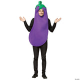 Adults Eggplant Costume – Funny Fruit Veggie Halloween Cosplay Party Outfit