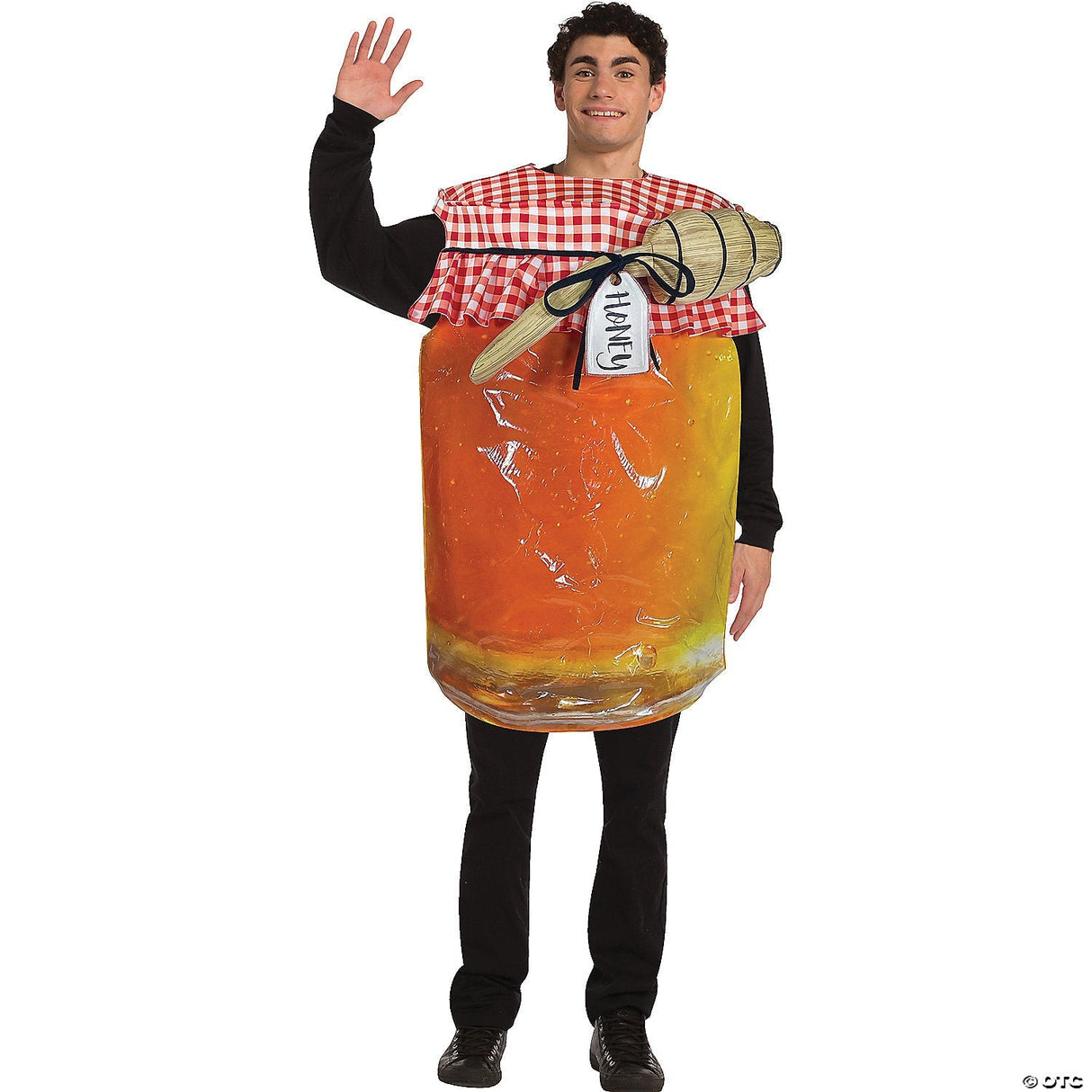 Adults Honey Jar Costume – Funny Food Halloween Cosplay Party Outfit for Adults
