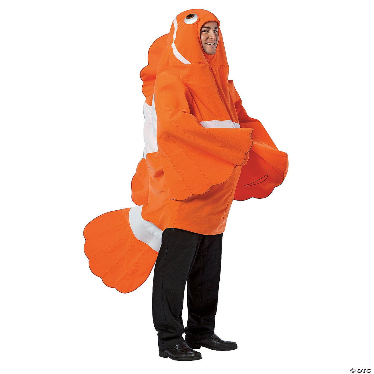 Adults Clownfish Costume – Sea Animal Halloween Cosplay Party Outfit for Adults