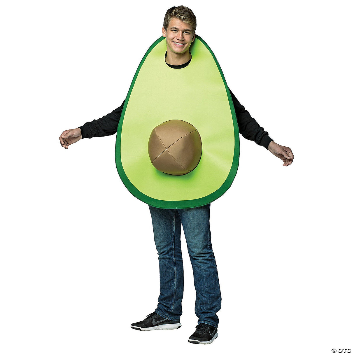 Adults Avocado Costume – Funny Fruit Halloween Cosplay Party Outfit