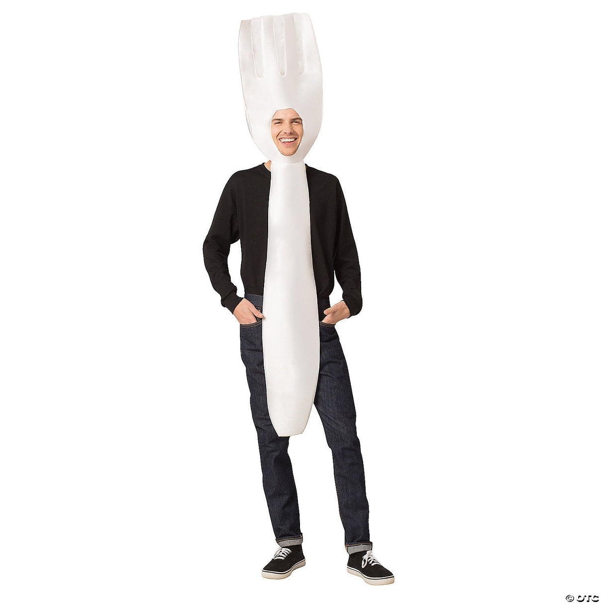 Adult Fork Costume Funny Food Kitchen Halloween Party Dress Up Outfit for Adults