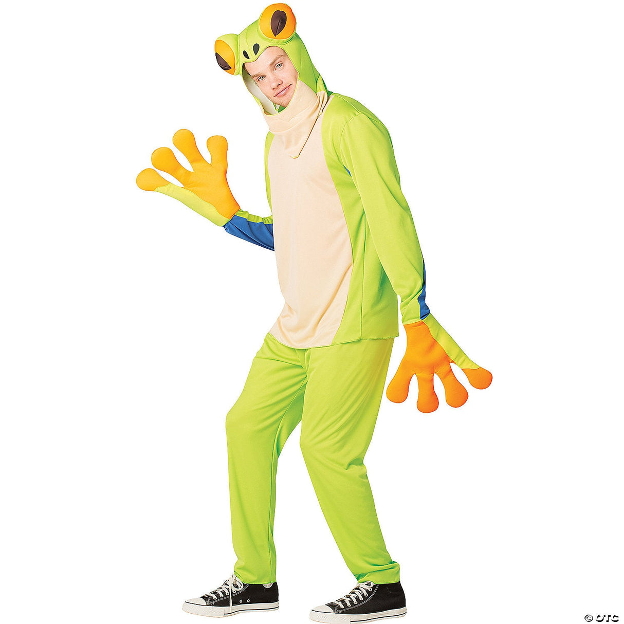Adults Tree Frog Costume – Funny Animal Halloween Cosplay Party Outfit