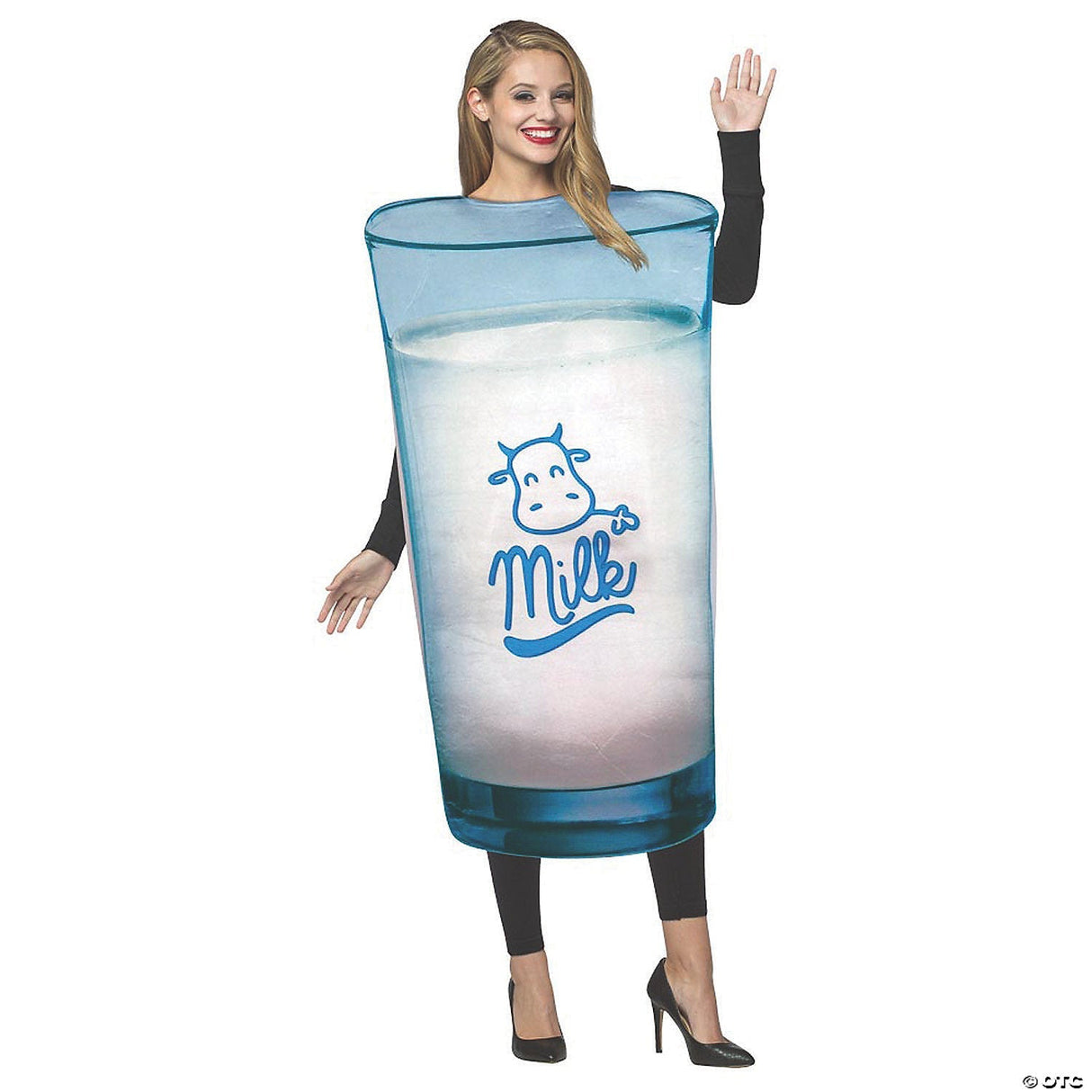 Adults Get Real Milk Costume – Funny Breakfast Drink Halloween Cosplay Outfit