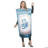 Adults Get Real Milk Costume – Funny Breakfast Drink Halloween Cosplay Outfit