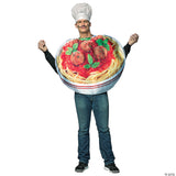Adults Spaghetti & Meatballs Costume – Funny Italian Food Cosplay Outfit
