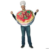Adults Spaghetti & Meatballs Costume – Funny Italian Food Cosplay Outfit