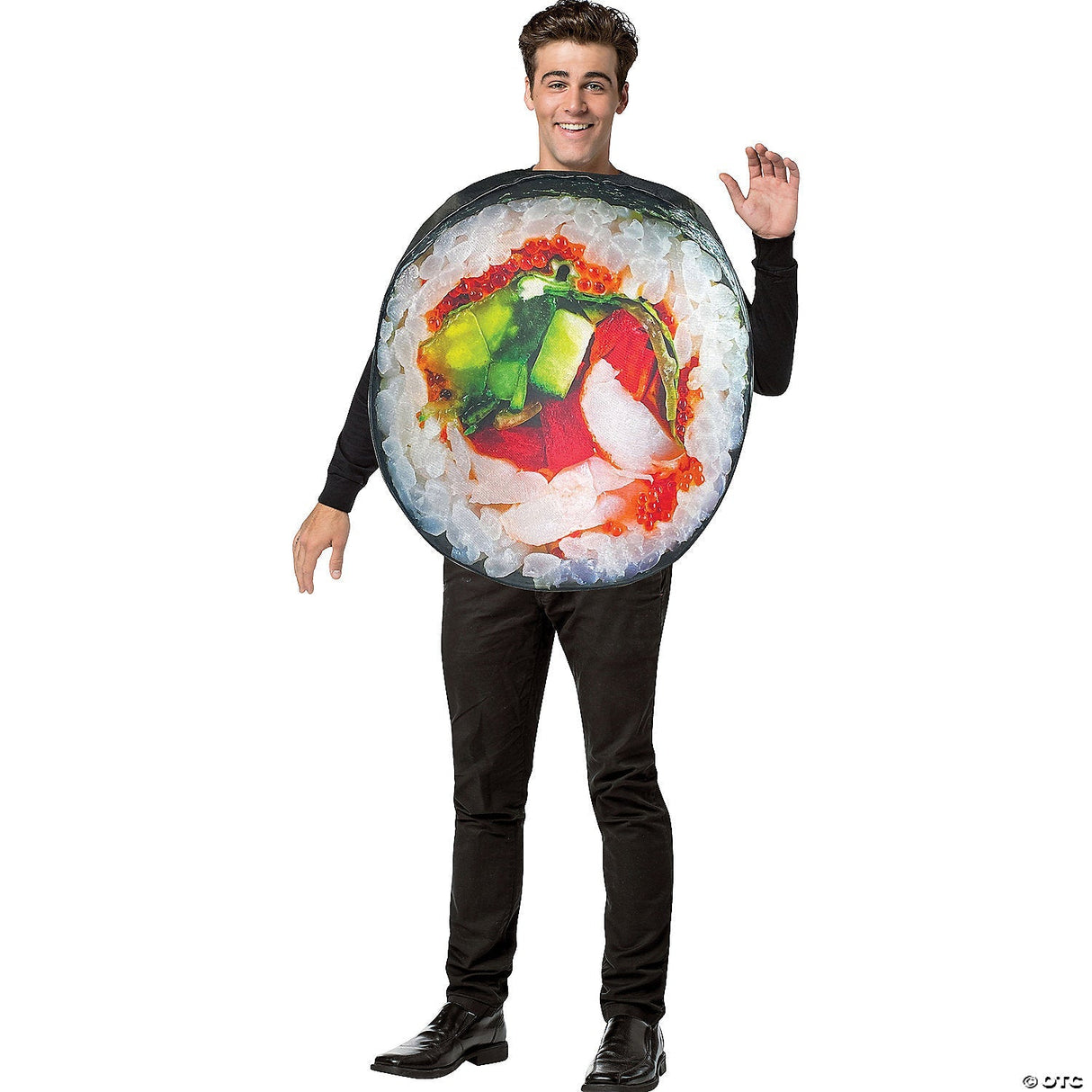 Adults Get Real Sushi Roll Costume – Funny Food Halloween Cosplay Outfit