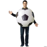 Adults Soccer Ball Costume – Funny Sports Halloween Cosplay Party Outfit