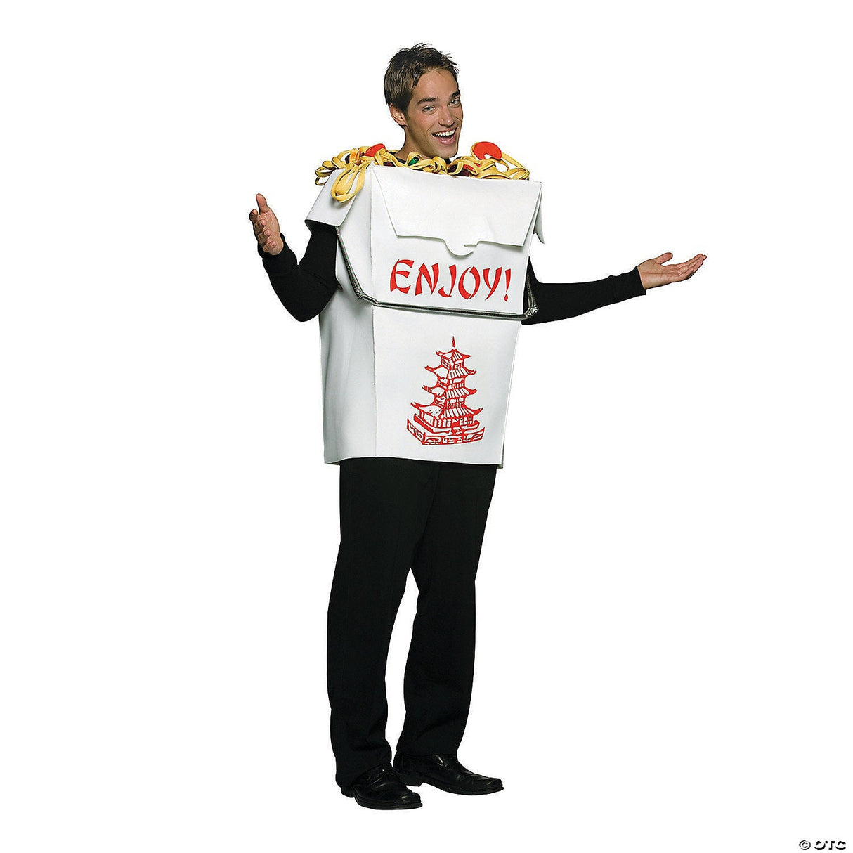 Adults Chinese Take-Out Costume – Funny Food Halloween Cosplay Party Outfit