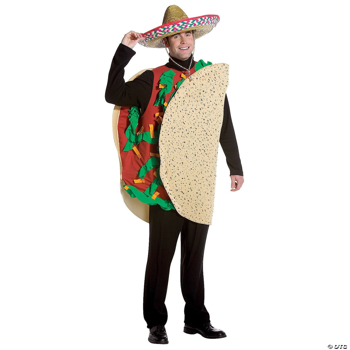 Adult Taco Costume – Funny Mexican Food Halloween Cosplay Party Outfit for Adult